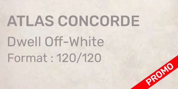 Carrelage Atlas Concorde – Dwell Off-White 120/120 39,38€/m² HTVA Origine Italie